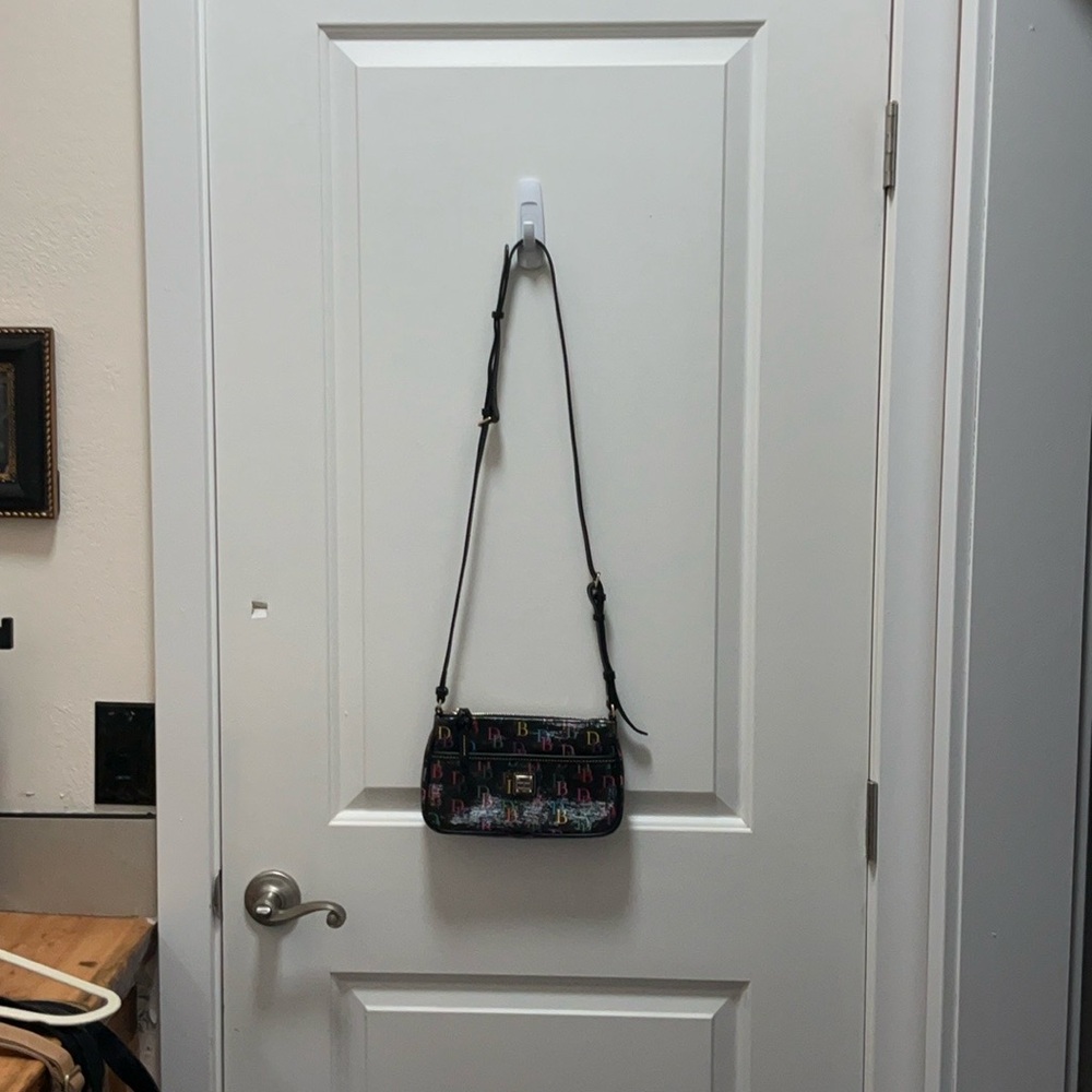 Dooney & Bourke Black Shoulder Bag with Gold Hardware - Picture 6 of 10